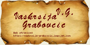 Vaskrsija Grabovčić vizit kartica